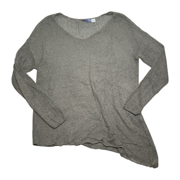 Acrobat Sweater Womens Large Gray Asymmetrical Long Sleeve Size Medium - Picture 1 of 3